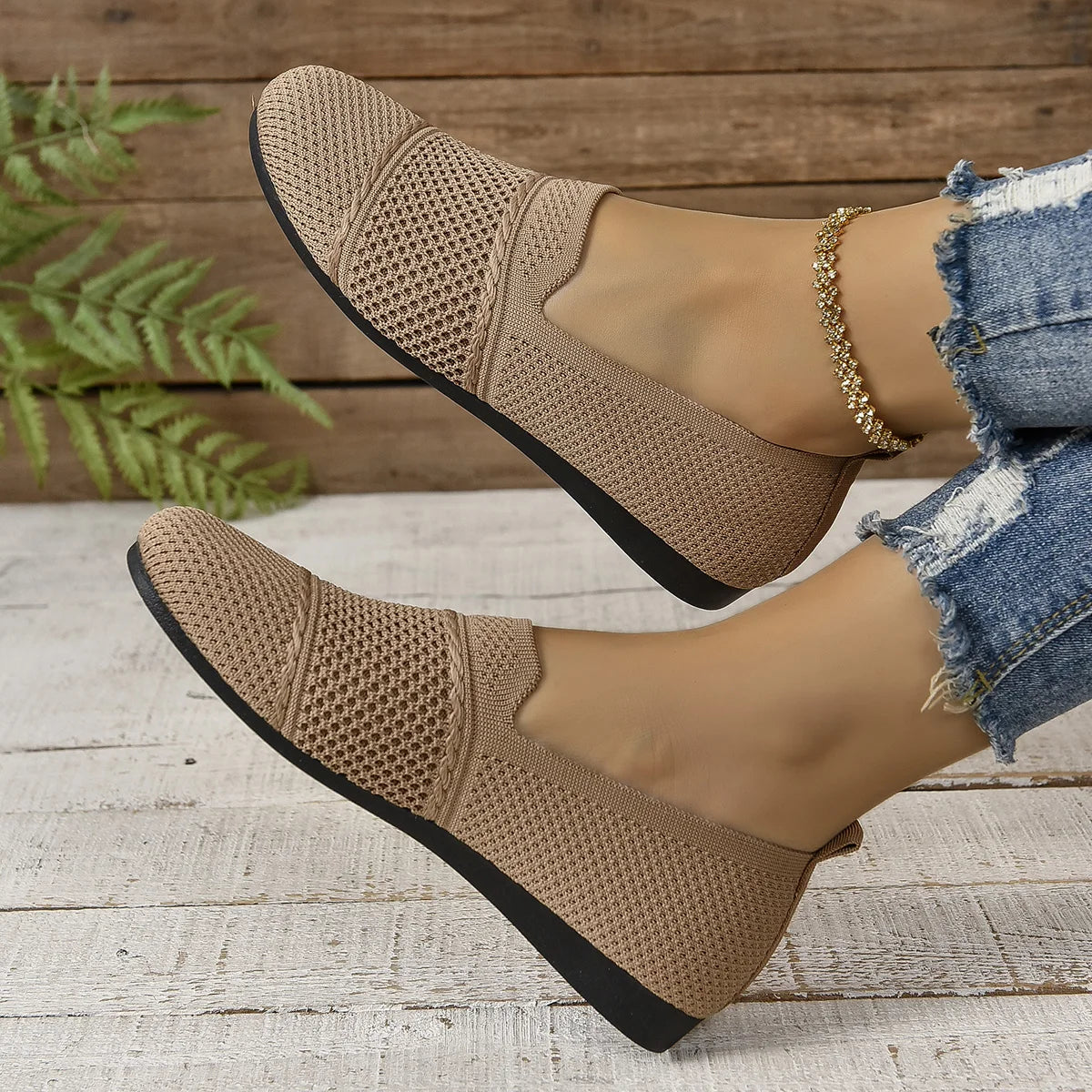 New Summer Mesh Square Toe Breathable Women Shoes Fashion Hollow Out Casual Flat Shoes for Women Large Size Zapatos De Mujer