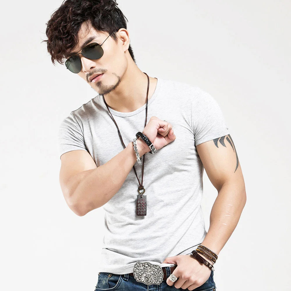 2026 MRMT Brand New Men T Shirt 10 colors Fitness Mens T-shirts V neck Man T-shirt For Male Clothing Tshirts S-5XL Tops Tees