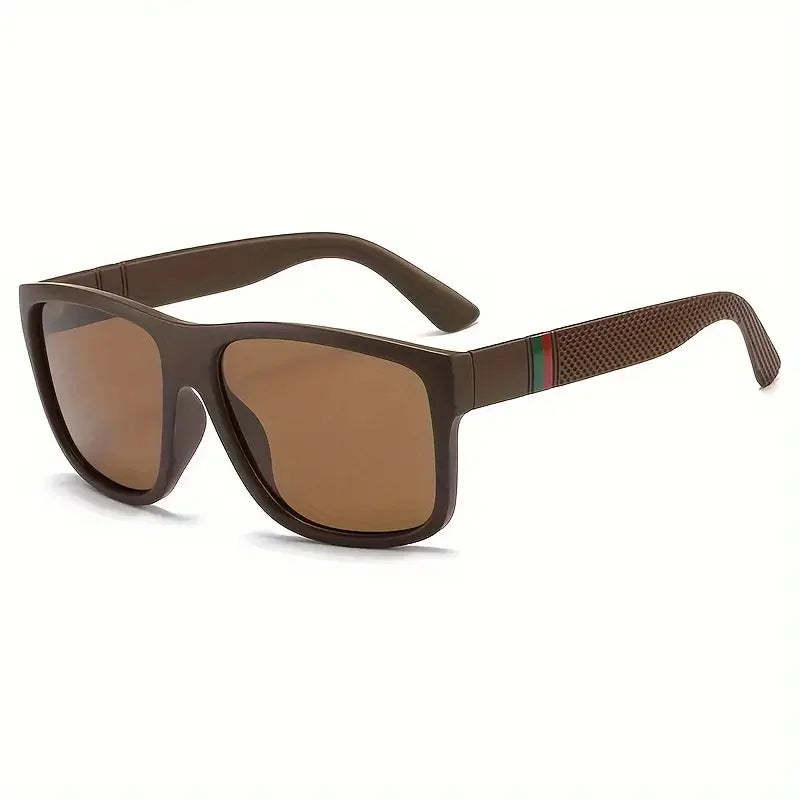Fashion Square Polarized Sunglasses Men Vintage Plastic Male Sun Glasses Women Stylish Black Sport Shades UV400