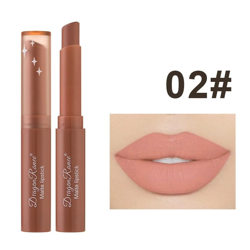 Nude Pink Matte Lipstick 12 Color Waterproof Long Lasting Lip Sticks Not Fading Sexy Red Velvet Solid Lip Gloss Women Lip Makeup