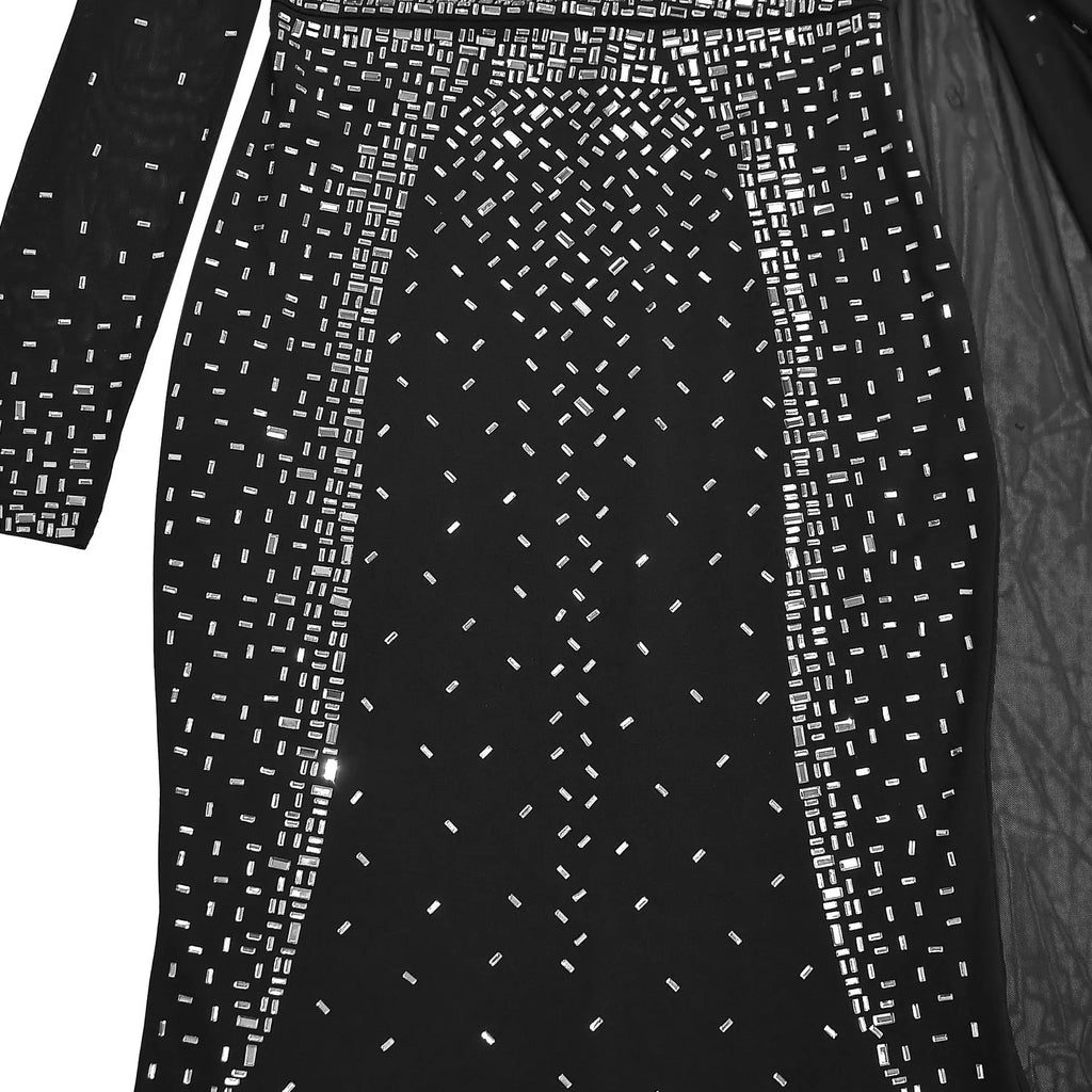 African Dresses For Women 2025 New Elegant Africa Clothing Turkey Wedding Party Long Dress Luxury rhinestone party dress Outfits
