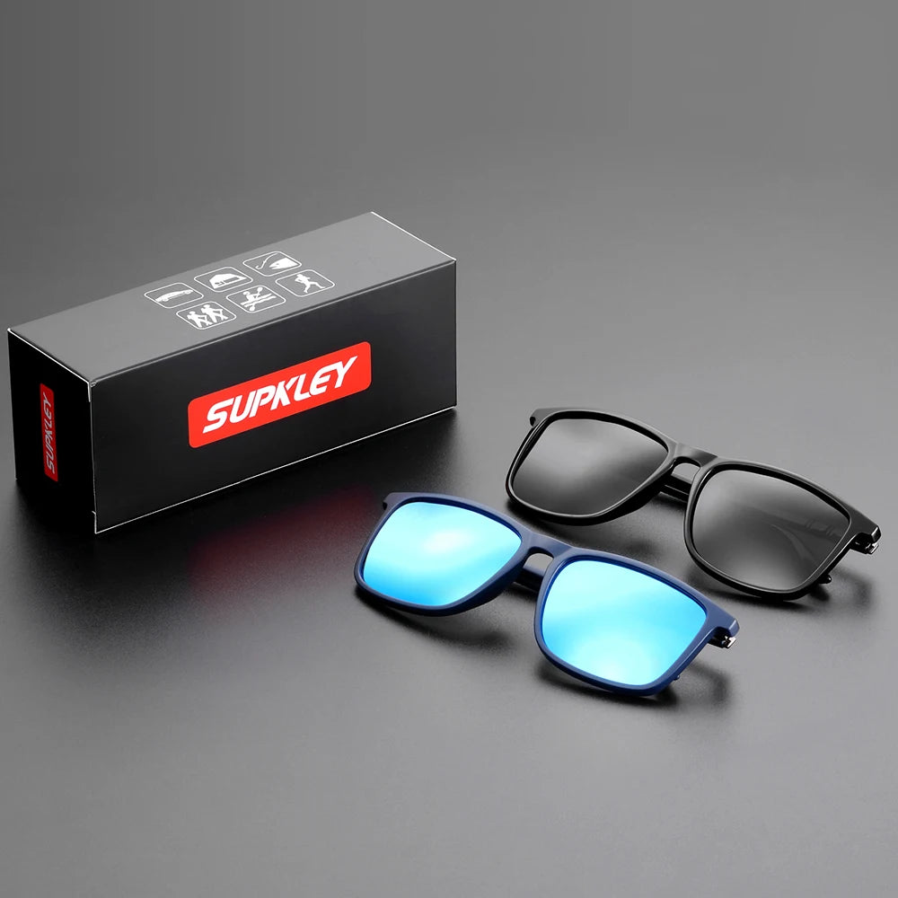 SUPKLEY Men's Polarized Sunglasses Driver Driving Fishing Sunglasses Outdoor Cycling Sports Glasses UV400 Eyewear Accessory