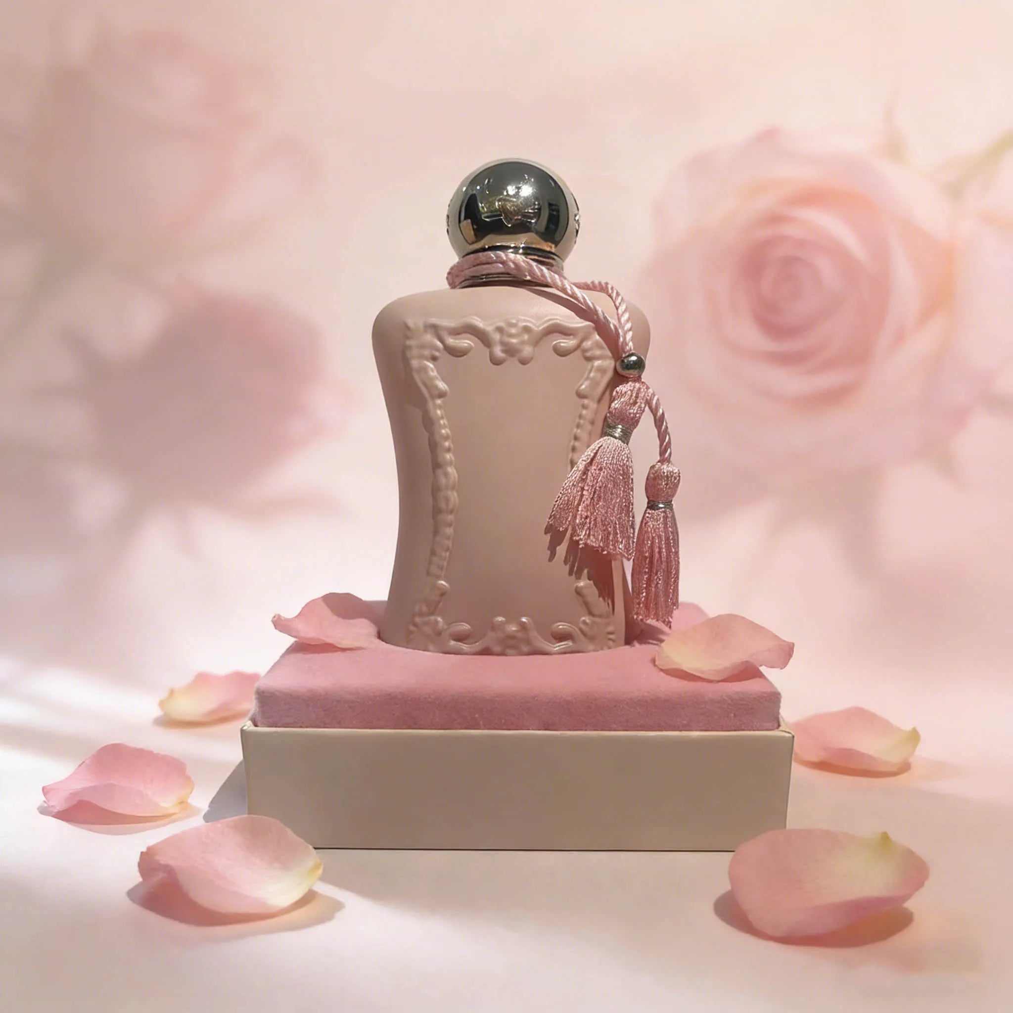 DELINA EDP: Elegant Pink Bottle with Tassel, Sophisticated Feminine Scent for Daily Wear