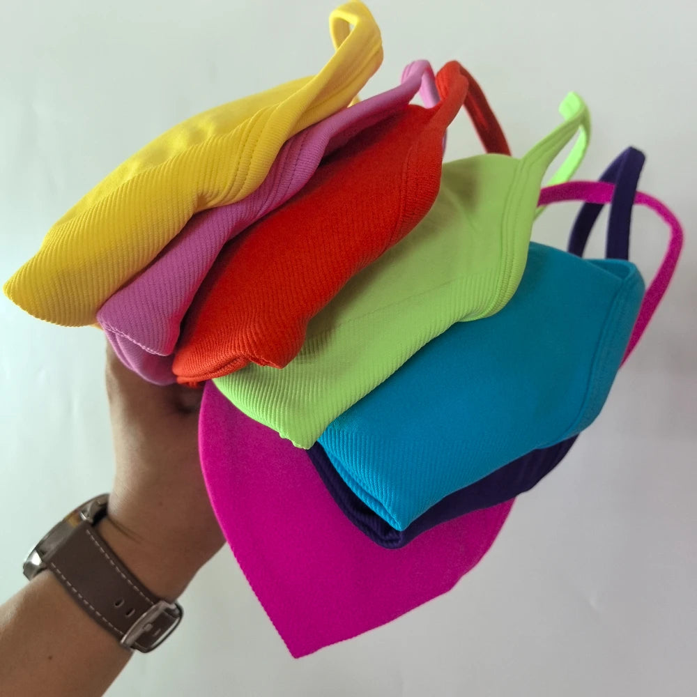 NO LOGO 2PCS Gym Set Women Strappy Yoga Bra Top High Waist Workout Scrunch Shorts Sports Suit Seamless Yoga Set Fitness Clothes