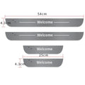 2/4pcs Car Customized Door Illuminated Sill Light Logo Projector Lamp USB Power Moving LED Welcome Pedal Scuff Plate Pedal Light