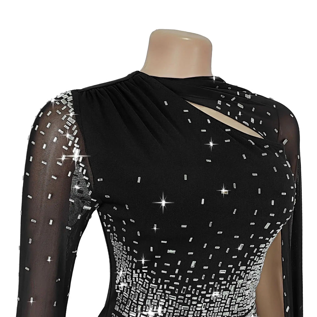 African Dresses For Women 2025 New Elegant Africa Clothing Turkey Wedding Party Long Dress Luxury rhinestone party dress Outfits