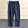 Men's Casual Pants Baggy Streetwear Men Joggers Cotton Linen Sports Trousers Long Straight Pants for Men