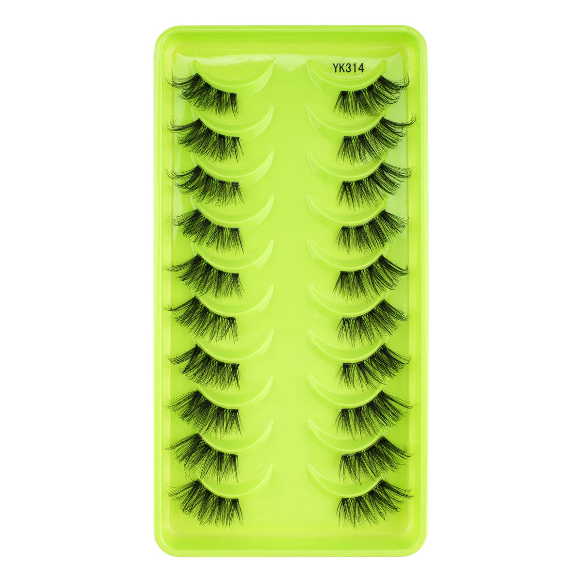 New Half Eyelashes 3/10Pairs Half Lashes Natural 3D Cat Eye Lashes Clear Stem False Eyelash Extension Makeup Faux Cils maquiagem