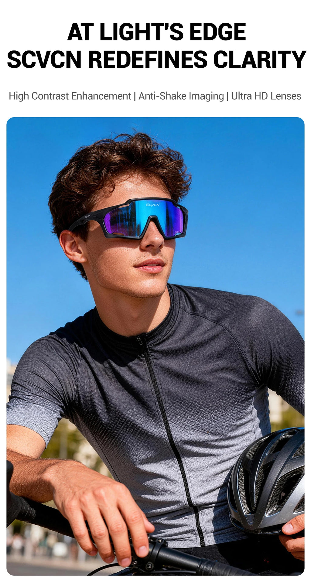 SCVCN Photochromic Sunglasses for Man Cycling Glasses MTB Riding Skating UV400 Fishing Goggles Woman Bike Bicycle Baseball 2026