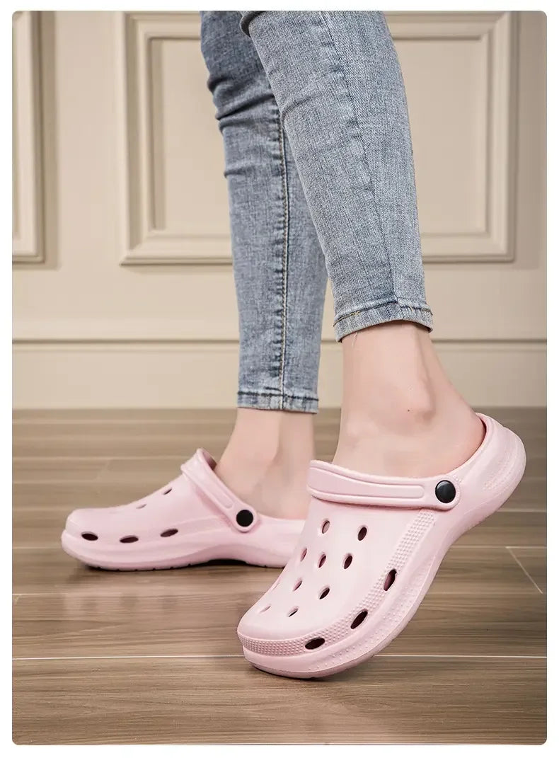 Summer Men Clogs Sandals Men's and Women's Leisure Slippers Beach Slides Home Garden Shoes Outdoor Sandals Plus Size 46 47 48