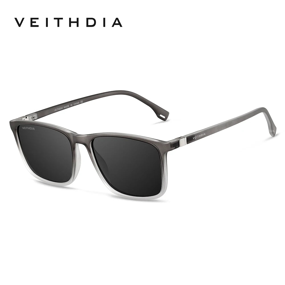VEITHDIA Brand Men Women Sunglasses Unisex Retro TR90 Sunglasses Polarized UV400 Lens Vintage Eyewear Sun Glasses For Male 7521