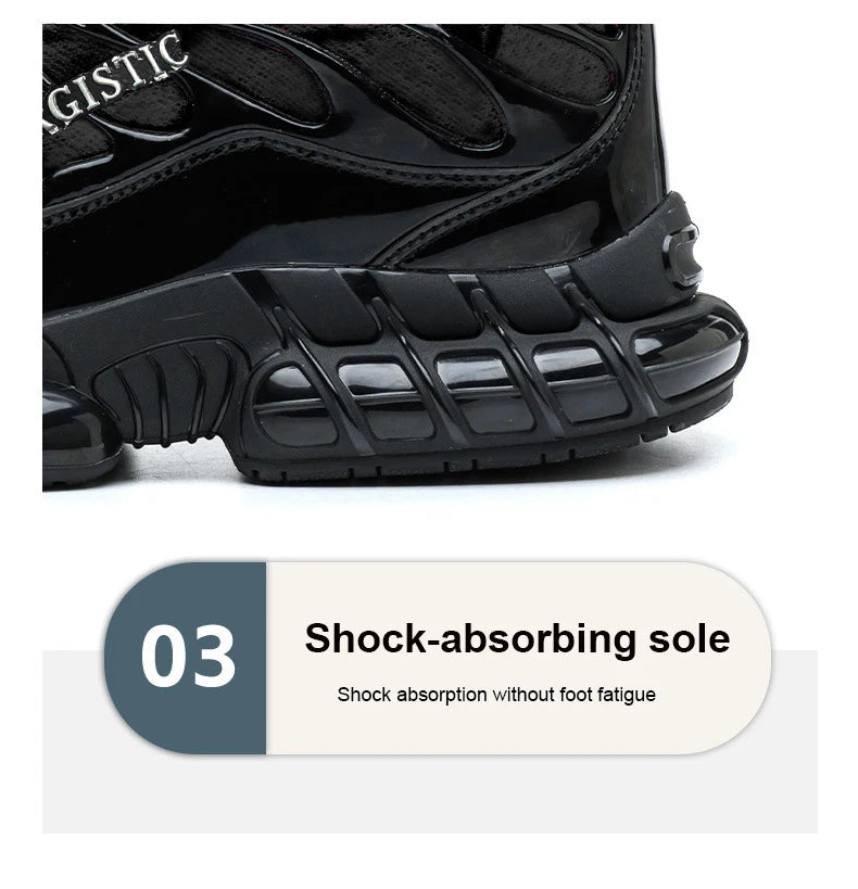 Men's Rotary Button Safety Shoes Anti-Impact Anti-Piercing Indestructible Work Shoes Fashionable Comfortable Safety Sneakers for
