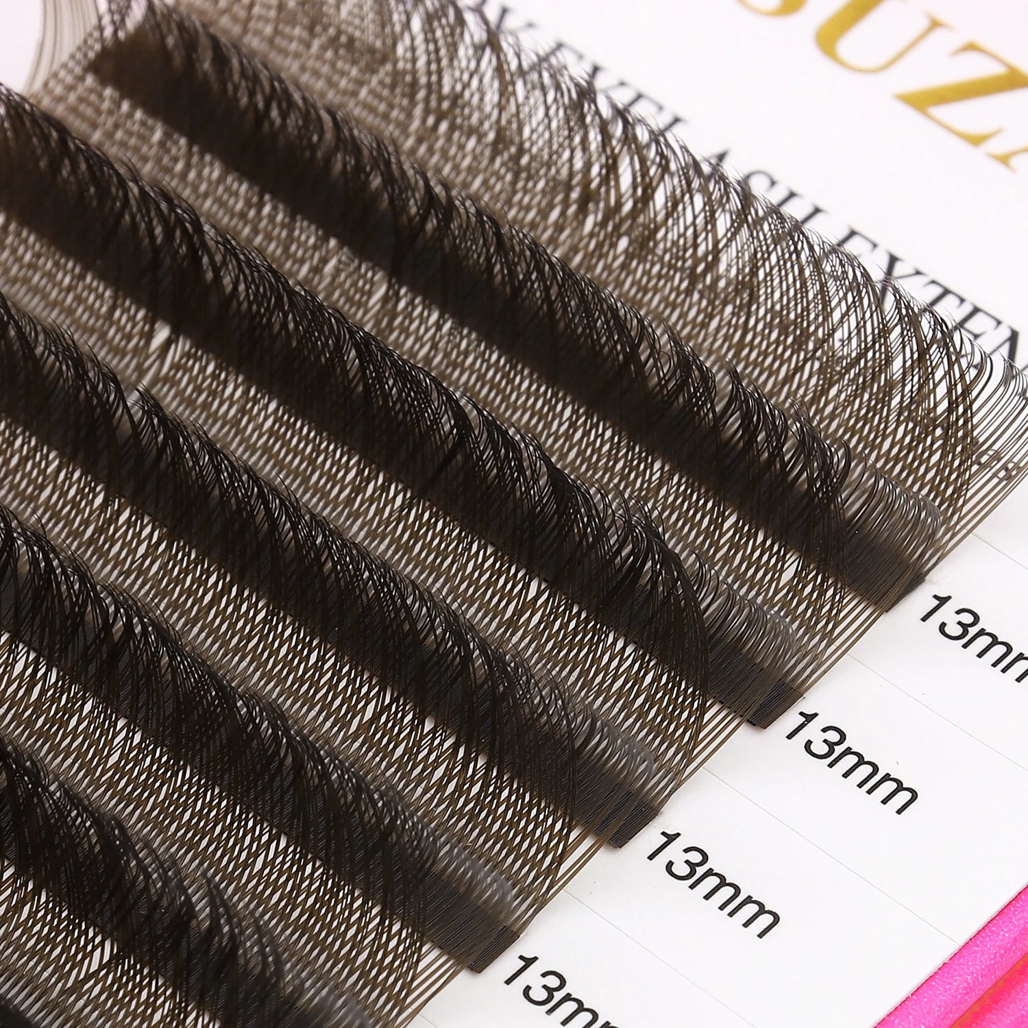 XIUSUZAKI YY Shape Black Brown Eyelashes Extensions Two Tips 2D YY False Lashes Natural Premade Volume Fans Individual Lashes