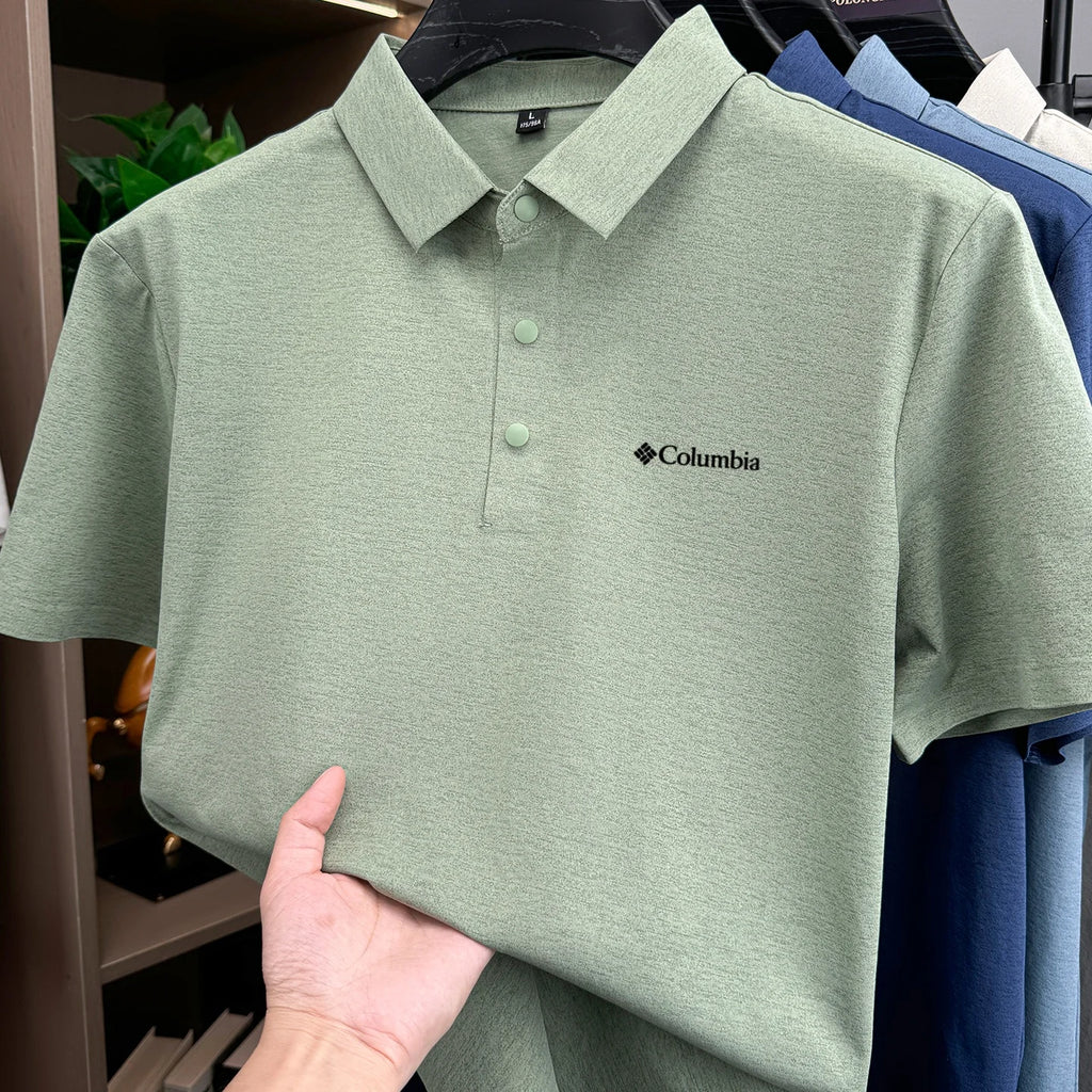 High end brand polo shirt classic letter embroidery men's short sleeved comfortable breathable and casual 2026 summer new Tshirt