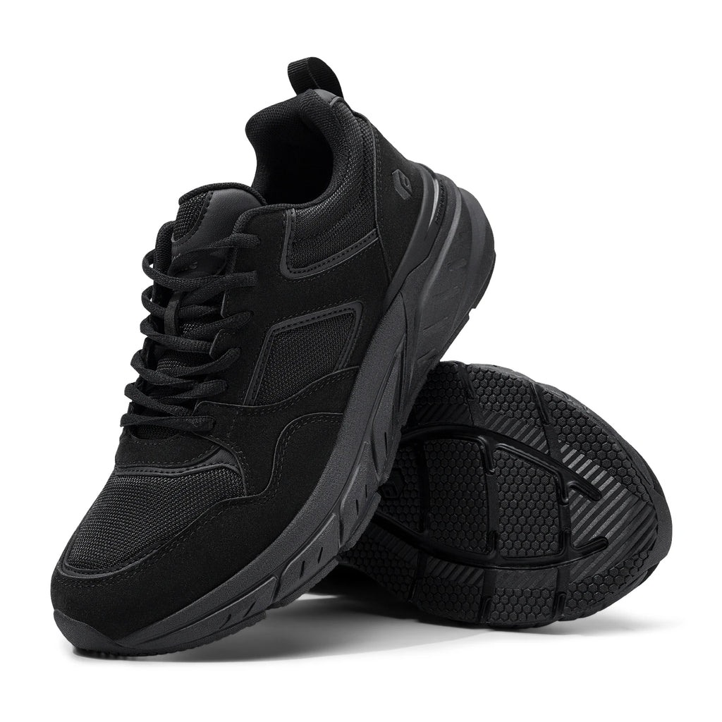FitVille Newest Walking Shoes for Men Wide Width Sneakers with Arch Support for Flat Feet Heel Pain Relief Plantar Fasciitis