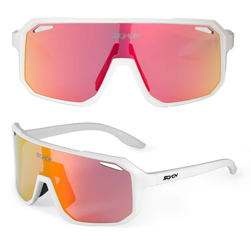 SCVCN Men bicycle Cycling Sunglasses Woman MTB road bike Driving Goggles Outdoor Sports running Glasses UV400 Hiking Eyewear