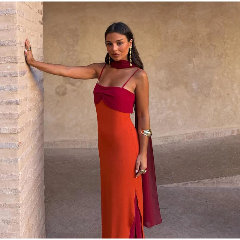 Solid Color Strapless Ribbon Women Summer Dress Sexy Sleeveless Backless High Waist Slim Maxi Vestidos 2026 Lady Vacation Outfit