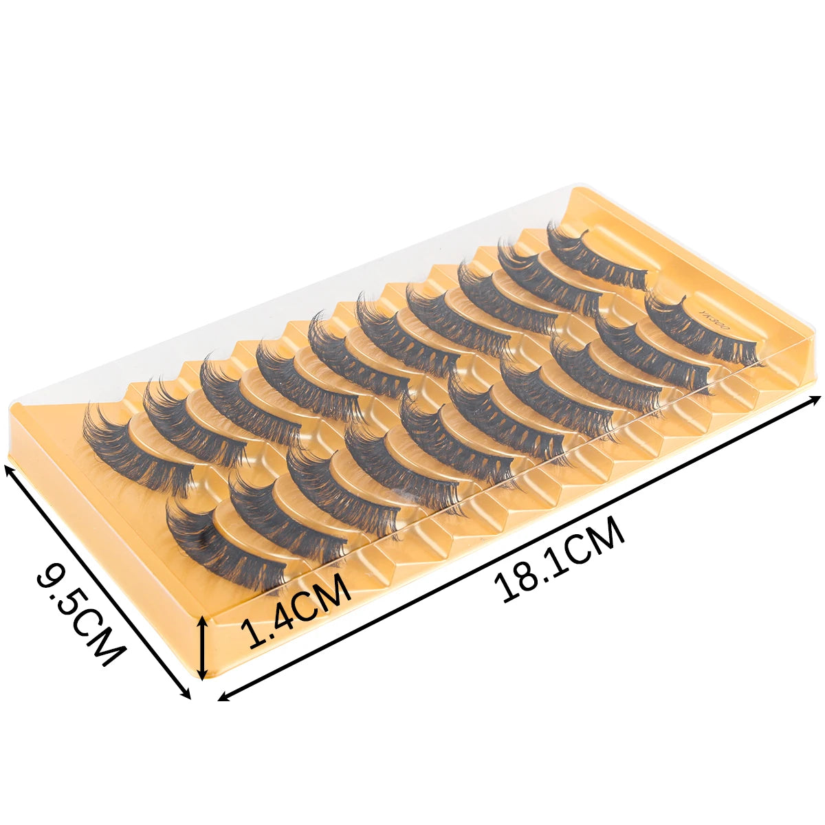New Half Eyelashes 3/10Pairs Half Lashes Natural 3D Cat Eye Lashes Clear Stem False Eyelash Extension Makeup Faux Cils maquiagem