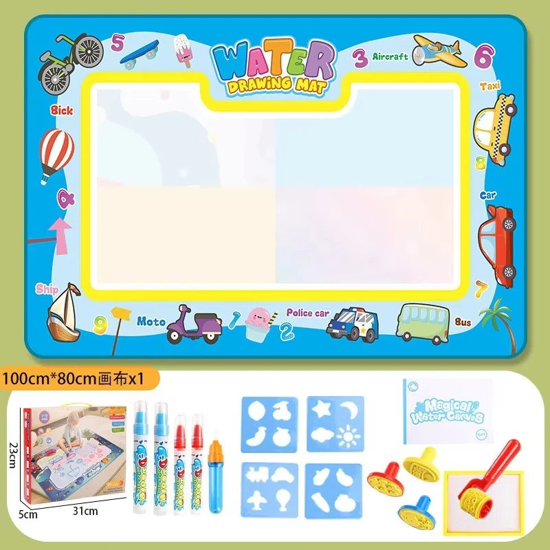 Oversized Magical Water Canvas pens Montessori Toys Learning Blanket Writing  Drawing Repeated Graffiti Painting  toy