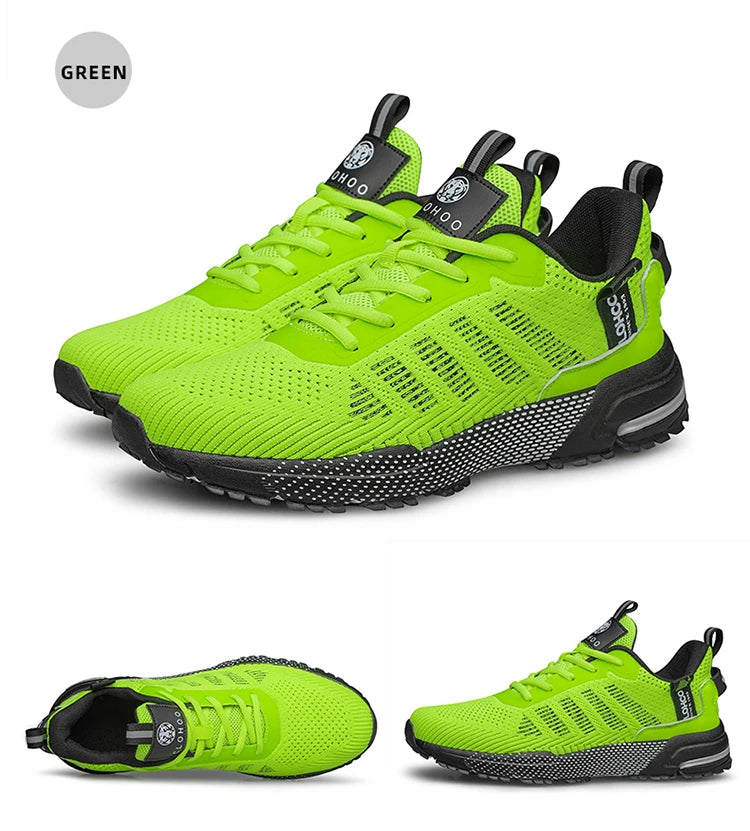 CLOHOO Mesh Upgraded Thick Bottom Foam Sports Casual Shoes Breathable Wear-Resistant Comfortable Footwear for Active Lifestyle