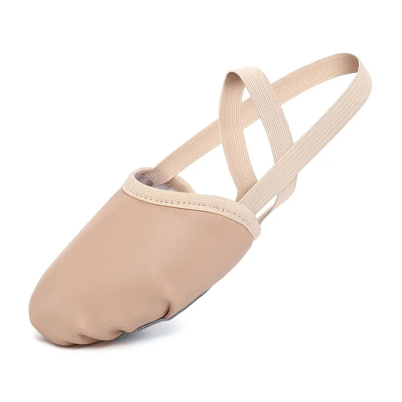 Girls Rhythmic Gymnastics Shoes Women Adult Children Half Sole Jazz Ballet Dance Shoes Half Toe Shoes Woman Belly Dancing Shoes