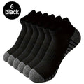 6/12 pairs of anti odor and sweat absorbing mesh breathable socks suitable for running outdoor sports men's and women's socks