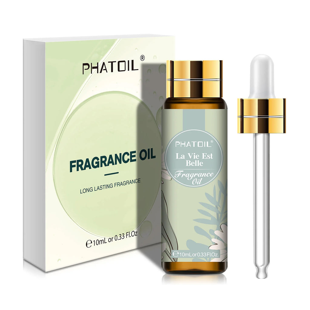 PHATOIL 10ml Fragrance Oil For Women Strawberry Peach Angel Sea Breeze Coconut & Vanilla Bubble Gum Aromatherapy Fragrance Oils