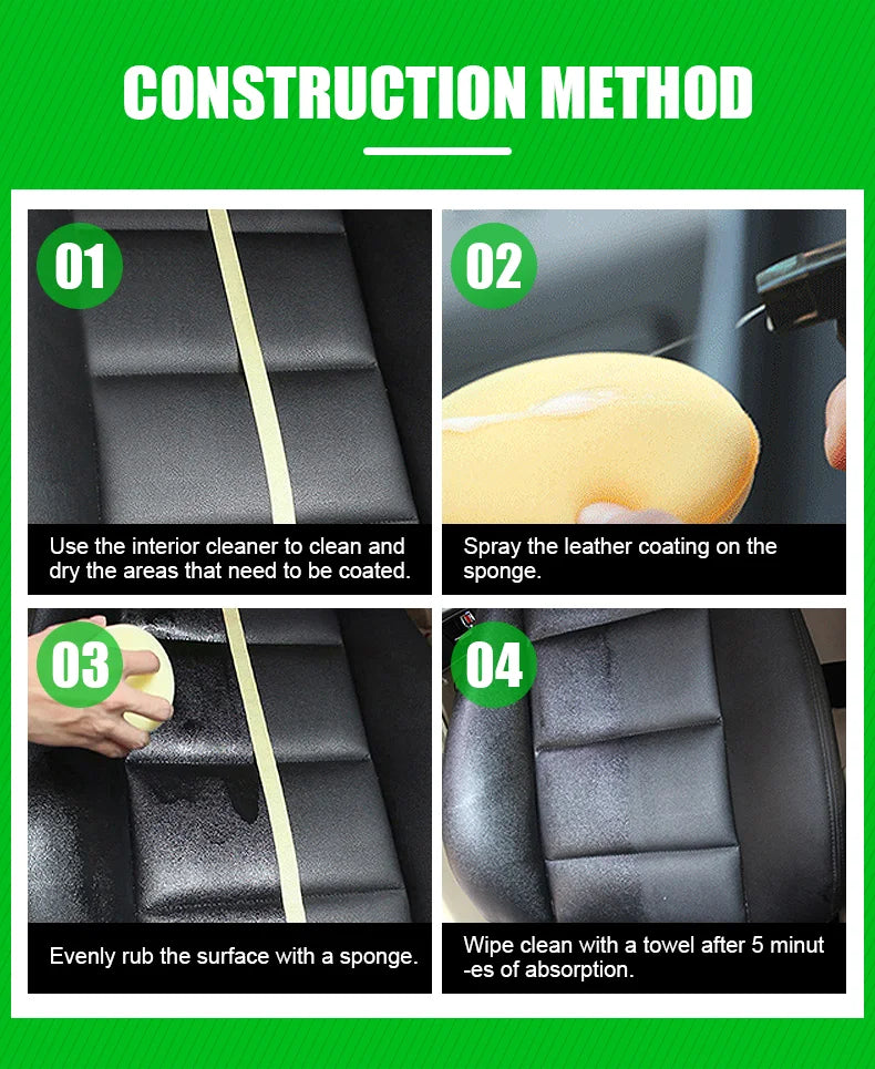 Fantastic Xml Leather Treatment Cleaner Spray Cars Plastic Restore Polish Auto Interior Coating Protection 260ml Liquid