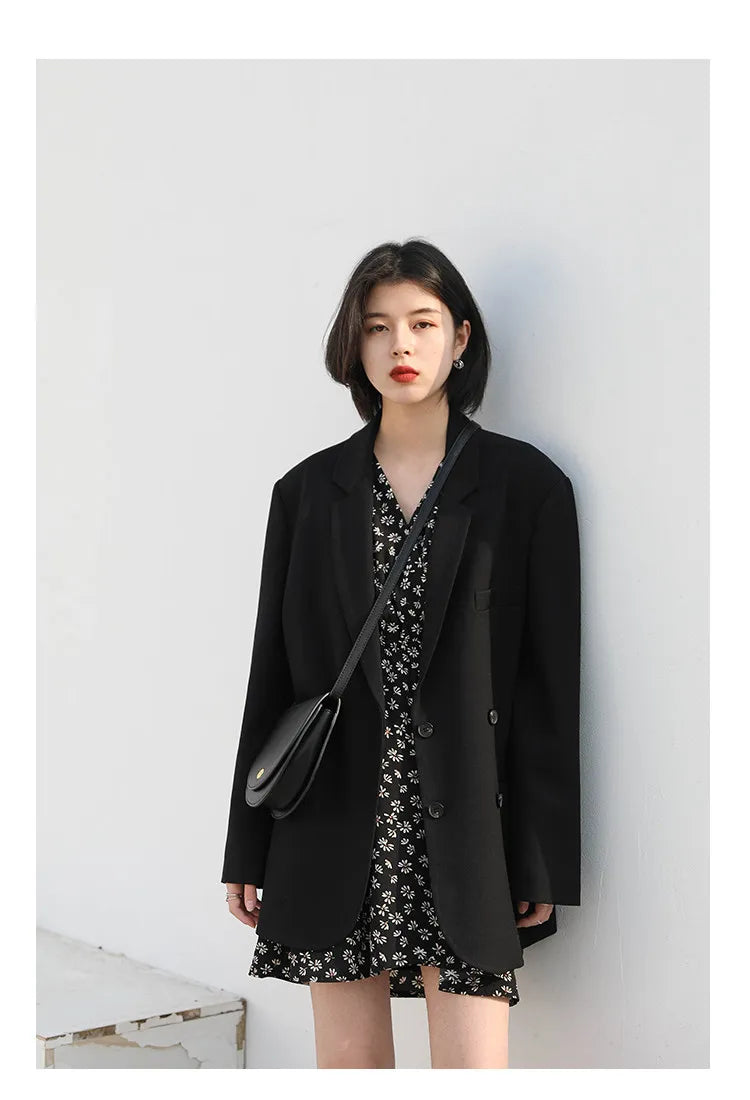 CHIC VEN New Women Dresses Long Sleeved Retro V-neck Black Floral Female Dress Elastic Waisted Lace Up Spring Summer 2026