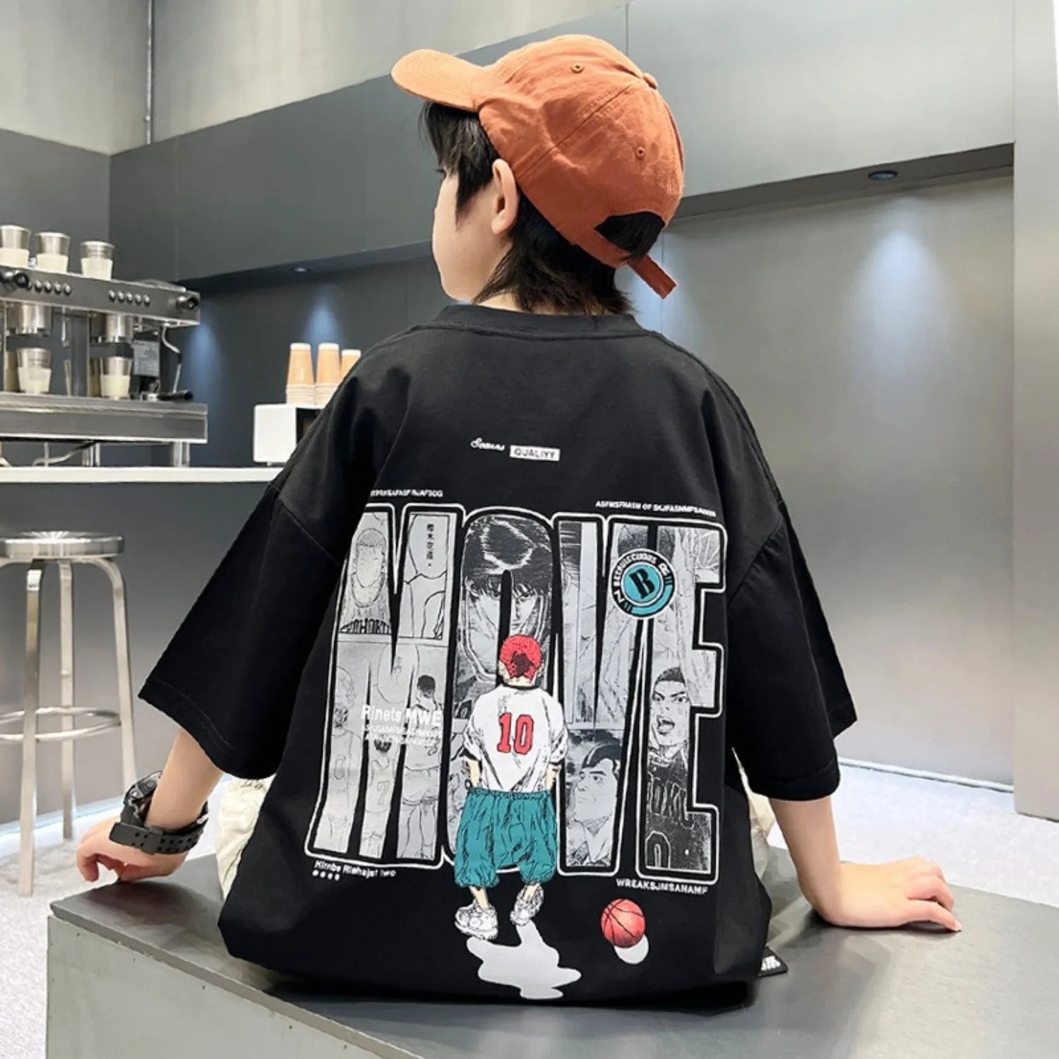 2026 New Pure Cotton Children's Summer Short-Sleeve T-Shirt for Big Kids,Summer T-Shirt