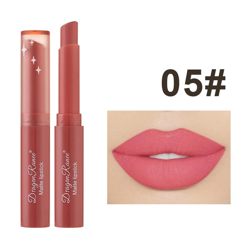 Nude Pink Matte Lipstick 12 Color Waterproof Long Lasting Lip Sticks Not Fading Sexy Red Velvet Solid Lip Gloss Women Lip Makeup