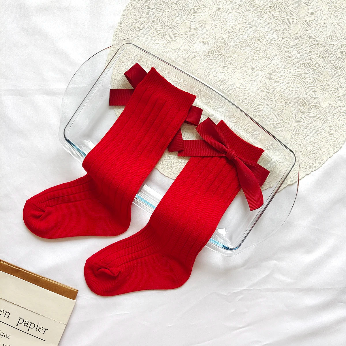 14 Colors Princess Girls Long Sock Big Bowknot Infant Baby Stockings Kids Cotton Sock Knee High Breathable Soft Children Socken