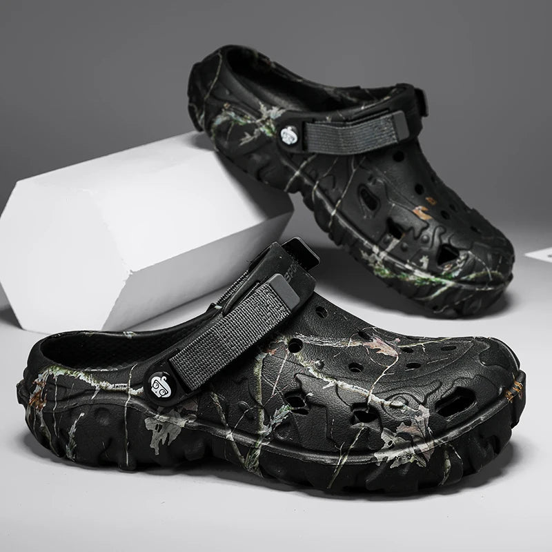 Summer Men Clogs Sandals Men's and Women's Leisure Slippers Beach Slides Home Garden Shoes Outdoor Sandals Plus Size 46 47 48