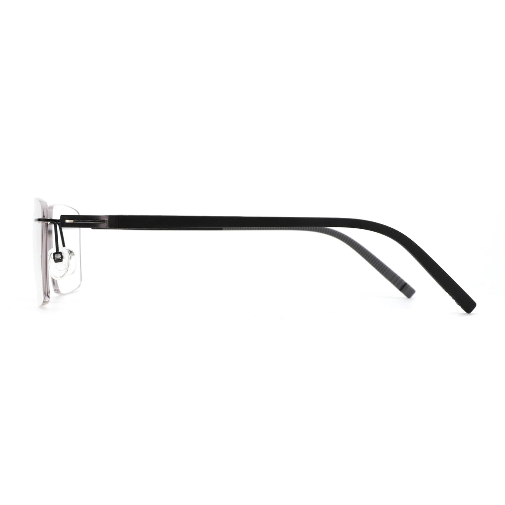 ZENOTTIC High-quality Rimless Rectangle Prescription Glasses Anti Blue Light/Photochromic Optical Eyeglasses For Men