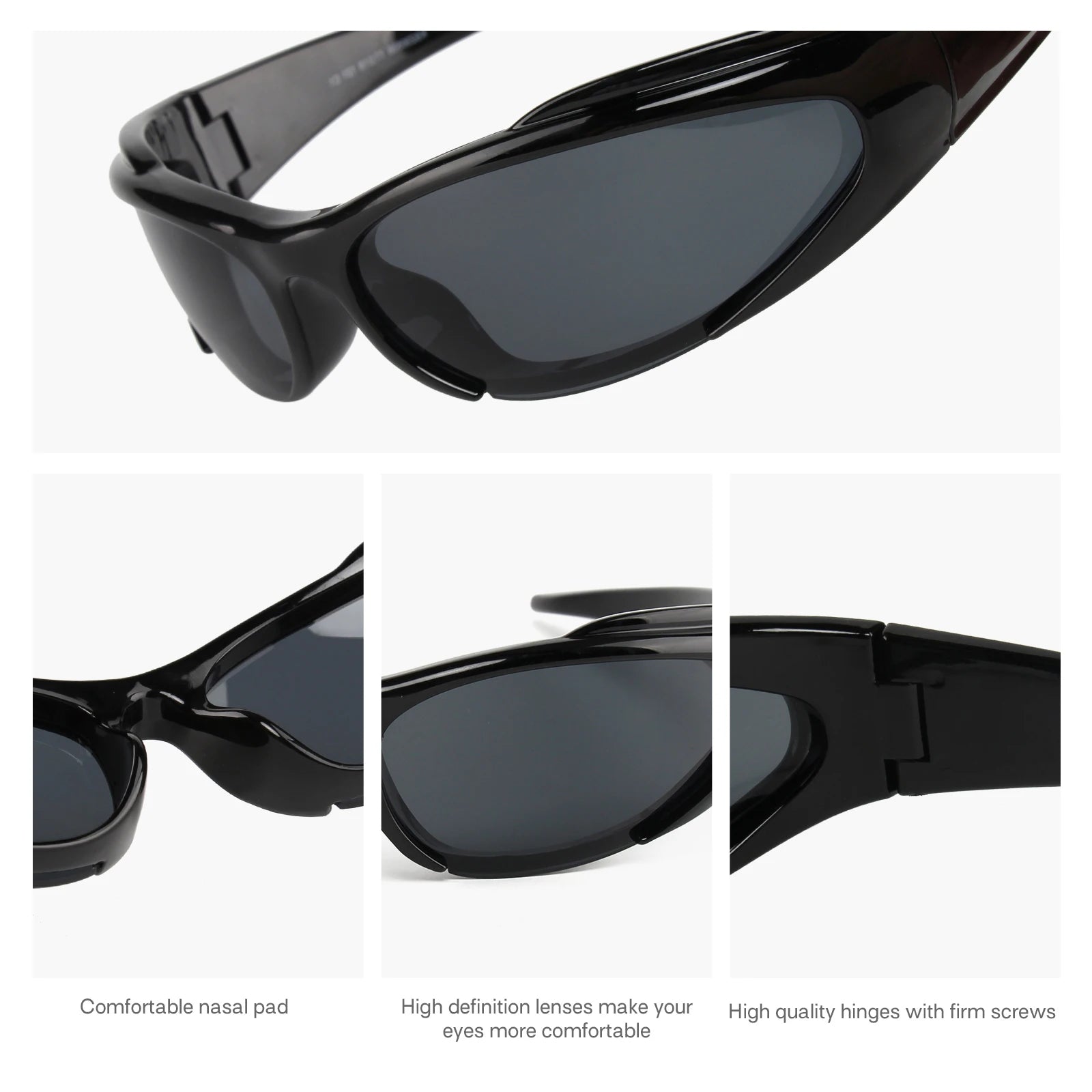 2025 Y2K Sunglasses For Women Men Fashion Sports Driving Mirror Goggles Vintage Sun Glasses Designer Eyewear UV400