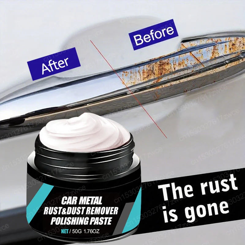 Car Rust Restoration Paste for Chrome Parts of Auto Rust And Fading on Car Wheels Designed for Renewing Oxidized Scratch Repair