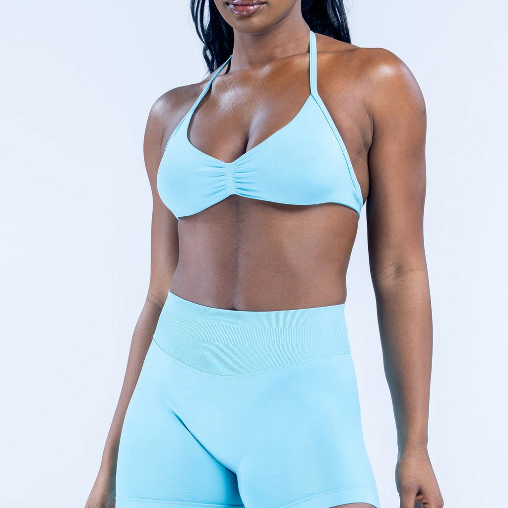 2pcs impact Gym Set Women DFNNYE strappy Yoga Fitness outfits Bra Top sportswear Workout Seamless Shorts Sports Suits  sets