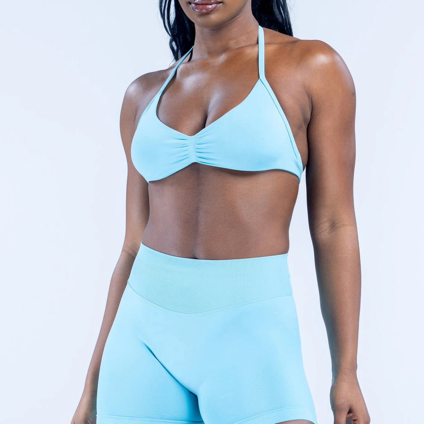 2pcs impact Gym Set Women DFNNYE strappy Yoga Fitness outfits Bra Top sportswear Workout Seamless Shorts Sports Suits  sets