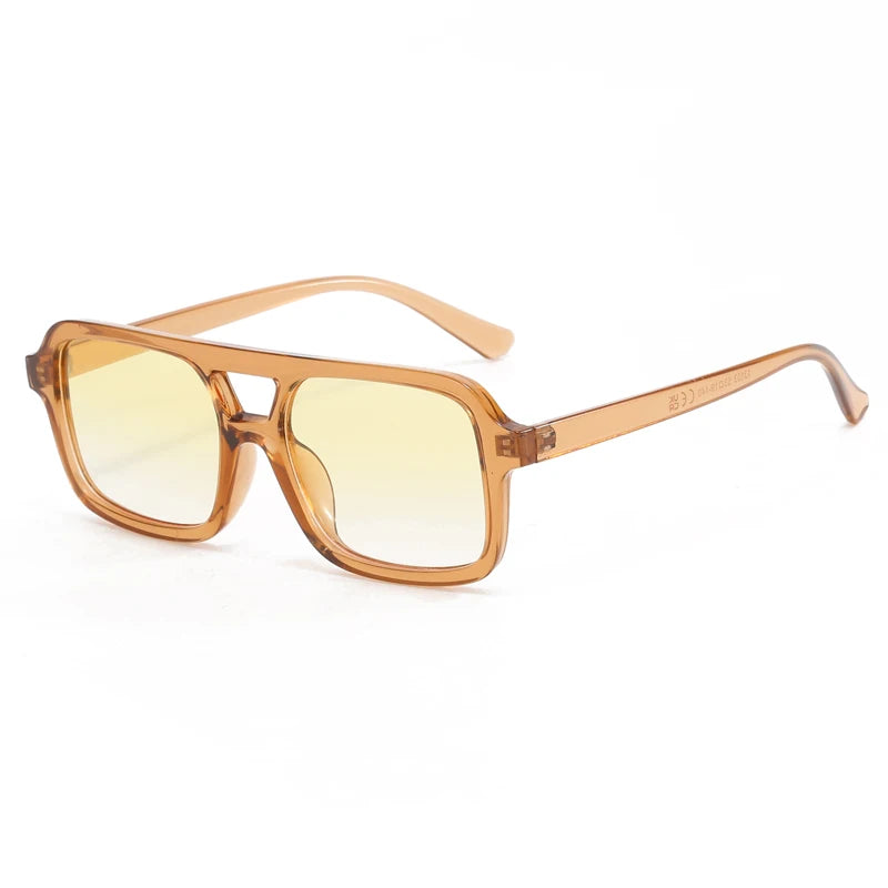 3pcs/6pcs New Parallel Bars Versatile Sun Glasses Retro Fashion Outdoor Sunglasses Riding UV Protection Eyeglasses Female
