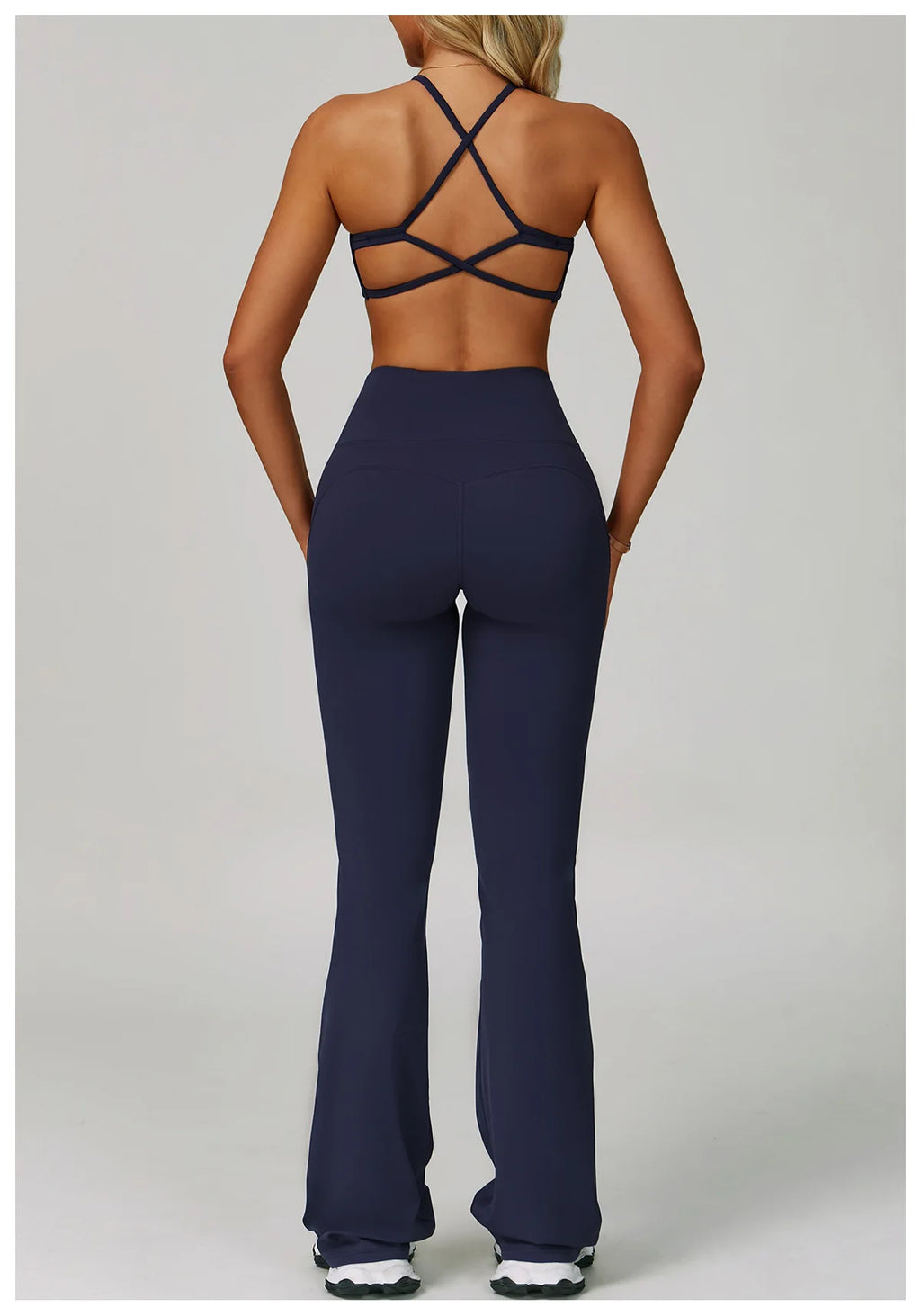 Hearuisavy Women's Running Comfort 2Pcs Sports Pants Set High Waist Push Up Workour Sportswear Casual Cycling Jogging Yoga Bras