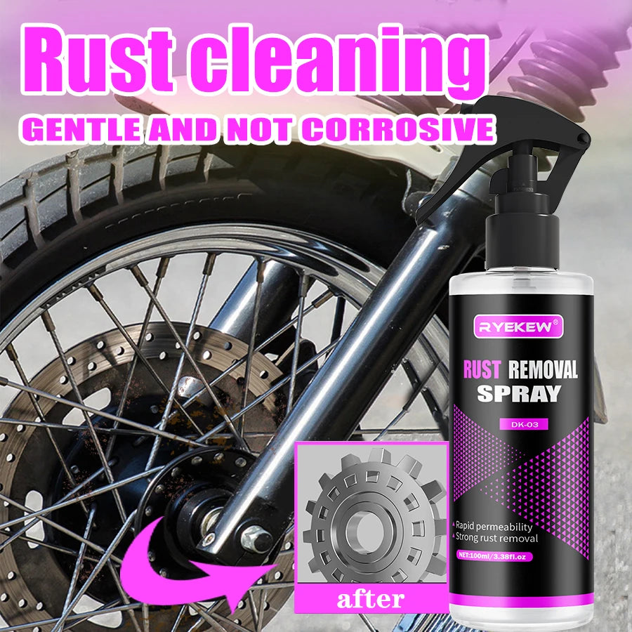 Car Wheels Rim Cleaner Multi Purpose Rust Remover Brake Paint Protect Metal Dust Iron Powder Remover Car Care Chrome Spray