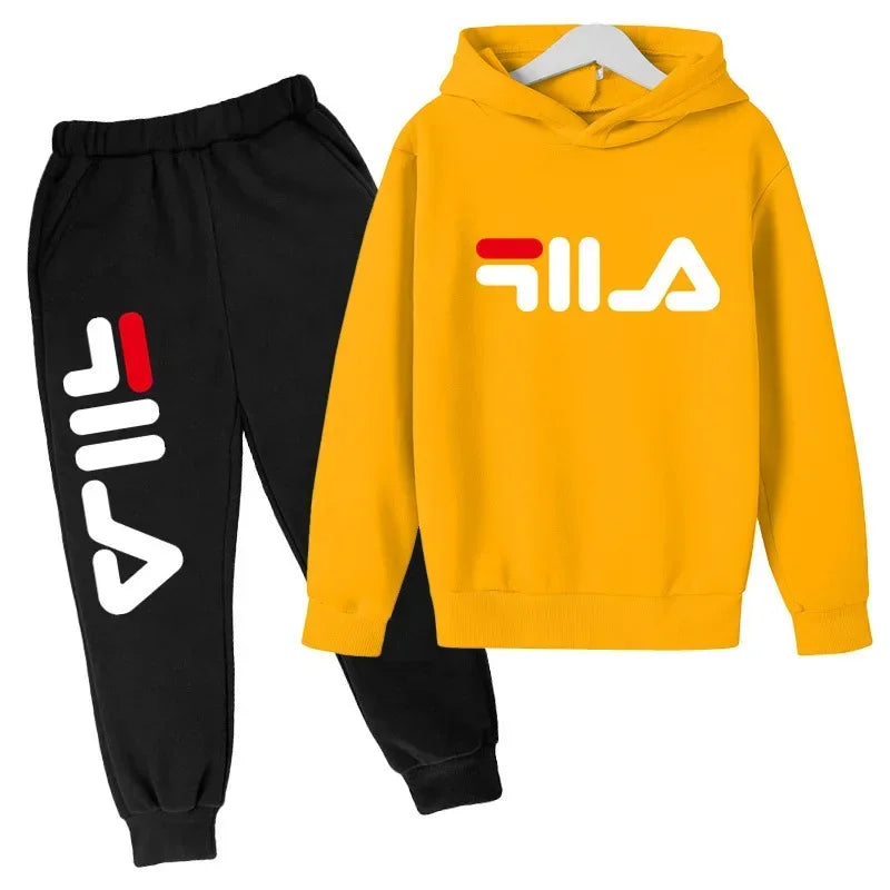 Spring Autumn New Fashion Kids Tracksuits 3-12 Years Boys and Girls Casual Sports Hoodie Tops+pants 2pcs Sets Children Clothes
