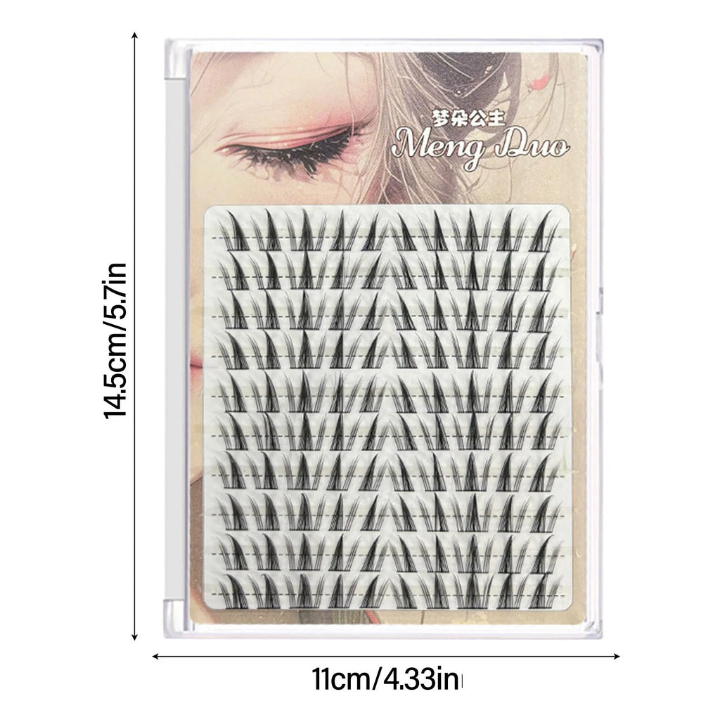 10 Rows 3D Wispy Manga Sunflower Fake Eyelashes Fluffy Volume False Eyelashes Extension for Eye-Lifting Effect DIY Makeup Tools