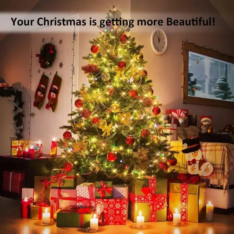 LED Solar Light Outdoor Garden Fairy String Light Led Twinkle Waterproof Lamp for Christmas Patio Tree Party 7m/12m/23m/33m