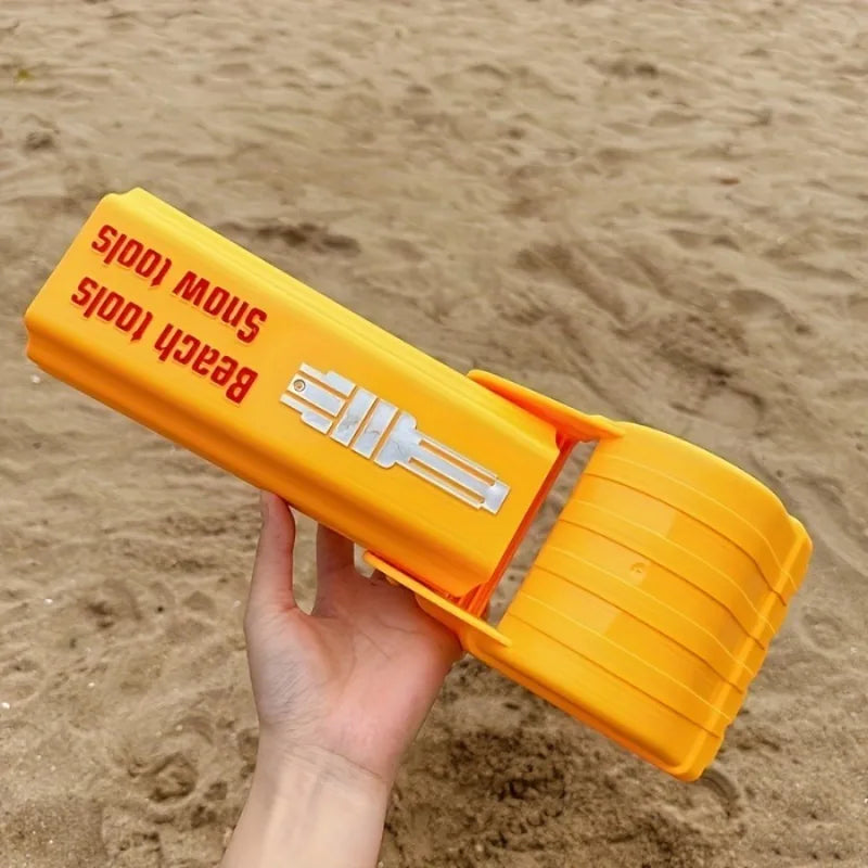 1pc/2pcs Pro Sand & Snow Shovel - Vibrant Orange Beach Digging Tool for Kids/Adults, Heavy-Duty Plastic Snow Toy