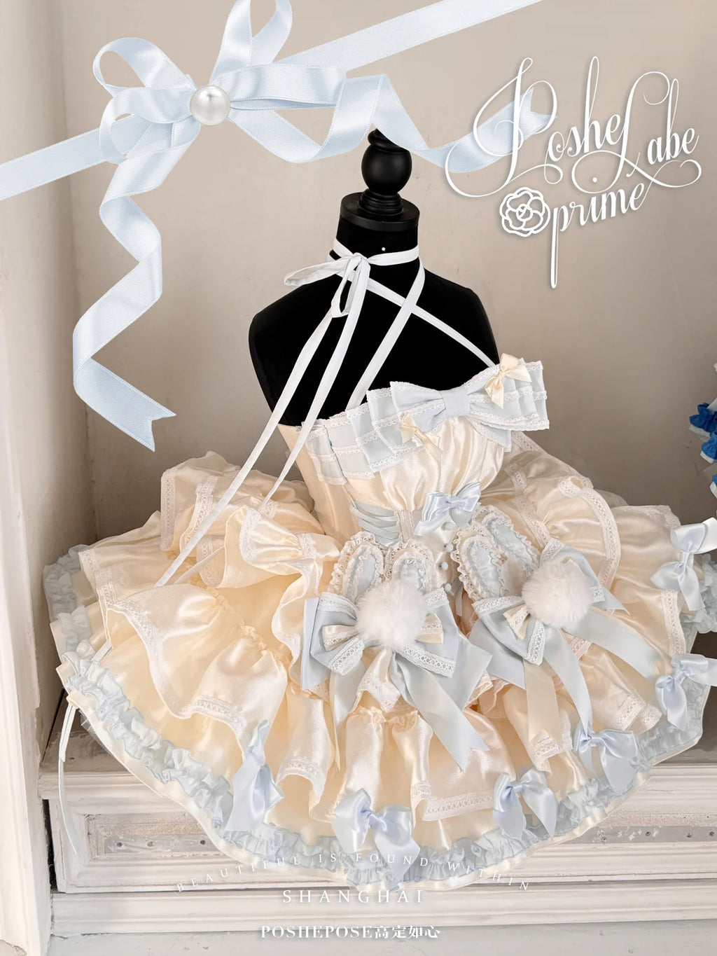 New Girls Birthday Lolita Dress 2026 Spring and Summer Women's Tube Top Satin Bowknot Slim Pettiskirt Short Mini Party Dress