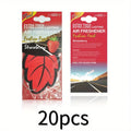 3-60pcs Car Air Freshener Natural scented tea paper Auto Hanging Vanilla perfume fragrance Leaf Shape car accessories interior