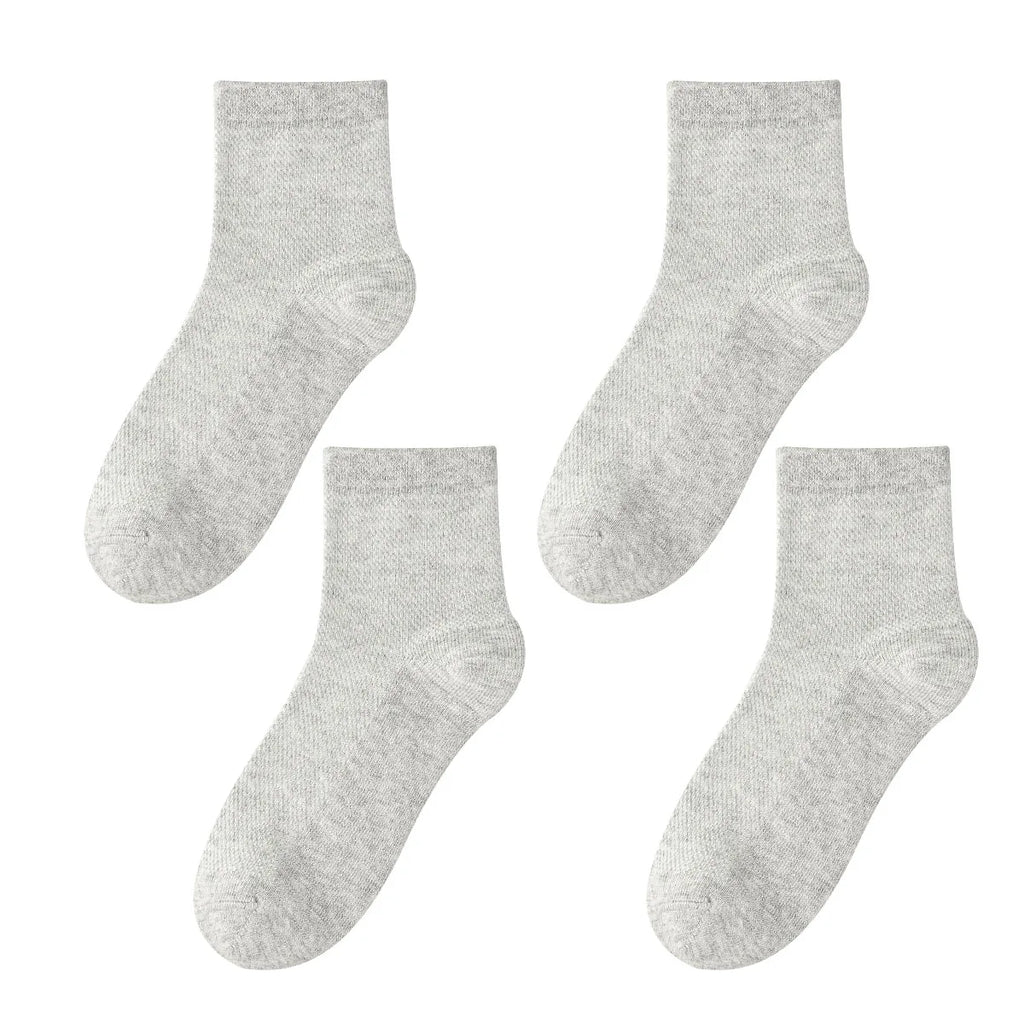 Children's Pure Cotton Mesh Boneless Summer Thin Ankle Socks OEKO-TEX Certified Safe for Kids Boys and Girls for School and Home