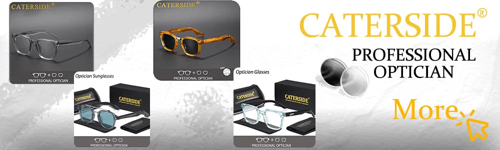 CATERSIDE New Retro Punk Men Sunglasses Square Personalized Design Glasses Women's Fashion Party Glasses Festival Gift 2 Pieces