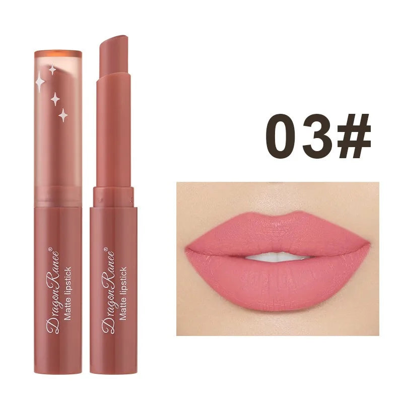 Nude Pink Matte Lipstick 12 Color Waterproof Long Lasting Lip Sticks Not Fading Sexy Red Velvet Solid Lip Gloss Women Lip Makeup